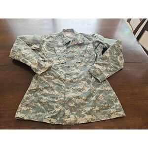 US Army Military Camouflage Jacket Size X-S Regular Zip Up Wind‎ Resistant Nice